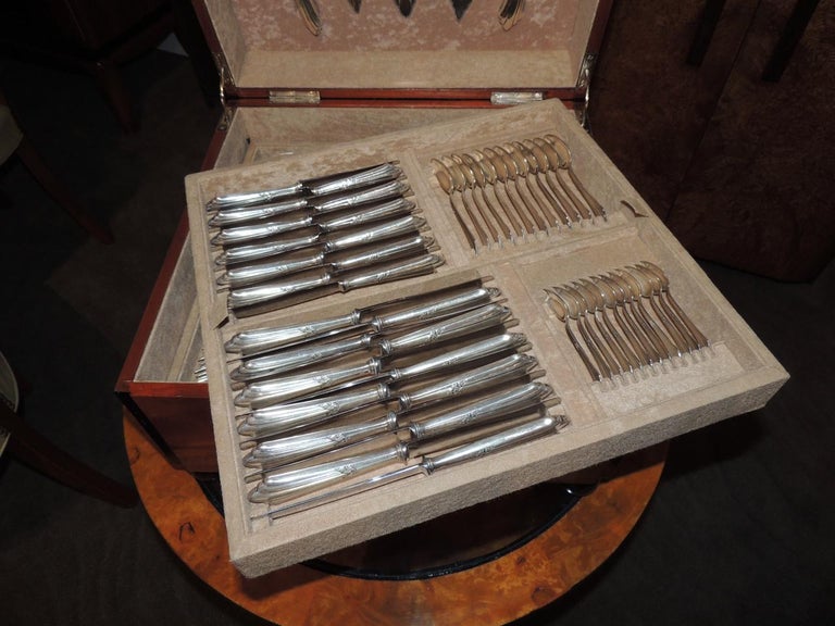 Complete Silverware Set by WMF in Art Deco Box For Sale at 1stDibs