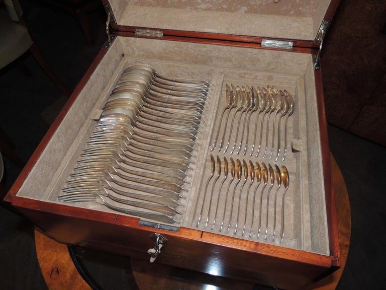 Complete Silverware Set by WMF in Art Deco Box For Sale at 1stDibs