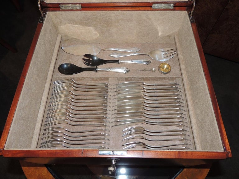 Complete Silverware Set by WMF in Art Deco Box For Sale at 1stDibs