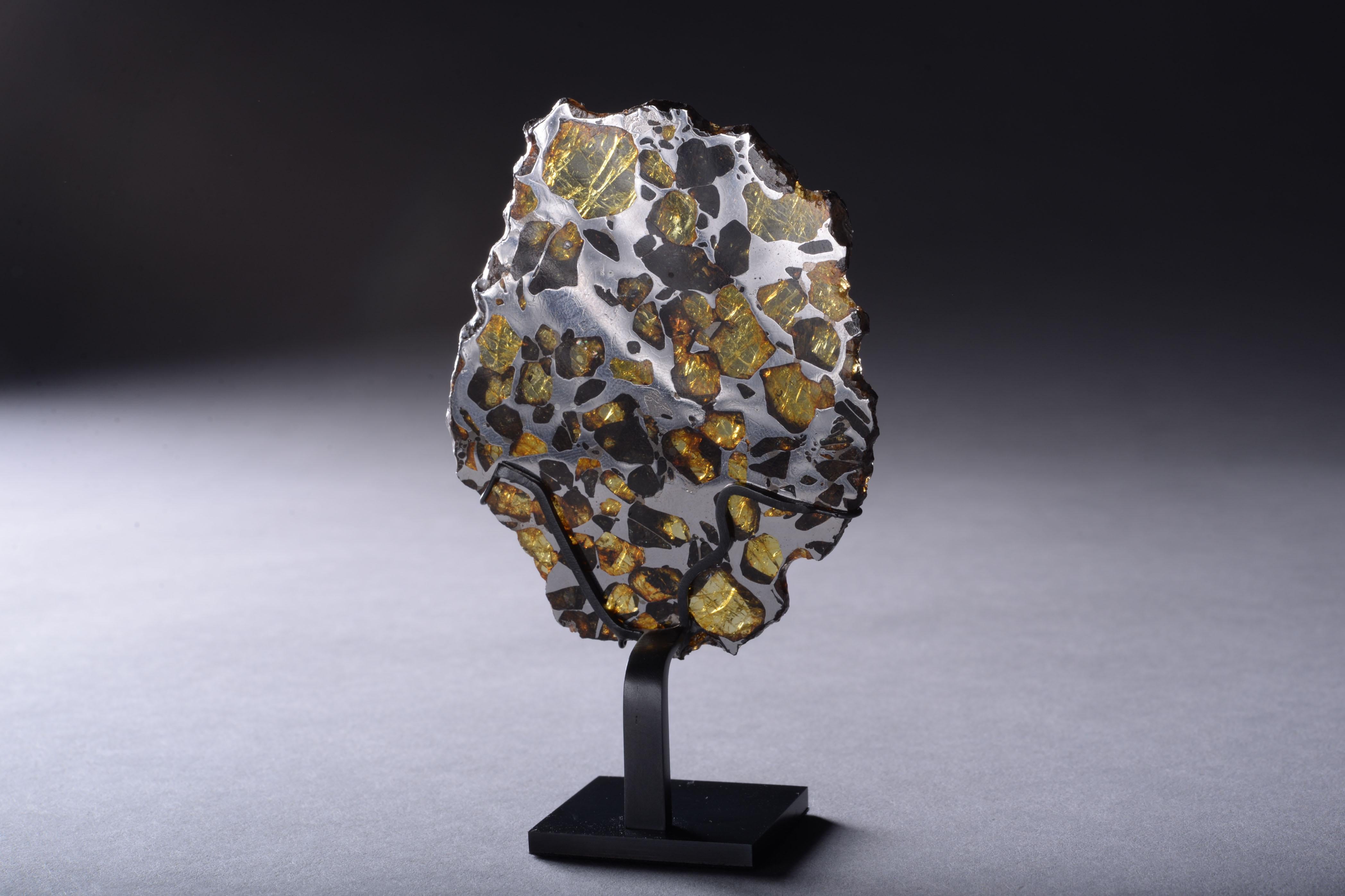 Une tranche complète de météorite Imilac Excellent état - En vente à London, GB