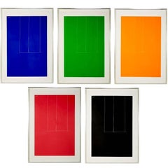 Complete Suite of Five Silkscreens by Robert Motherwell, "London Series I"