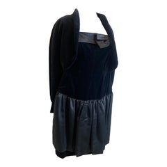 Complete velvet dress and bolero Yves Saint Laurent
