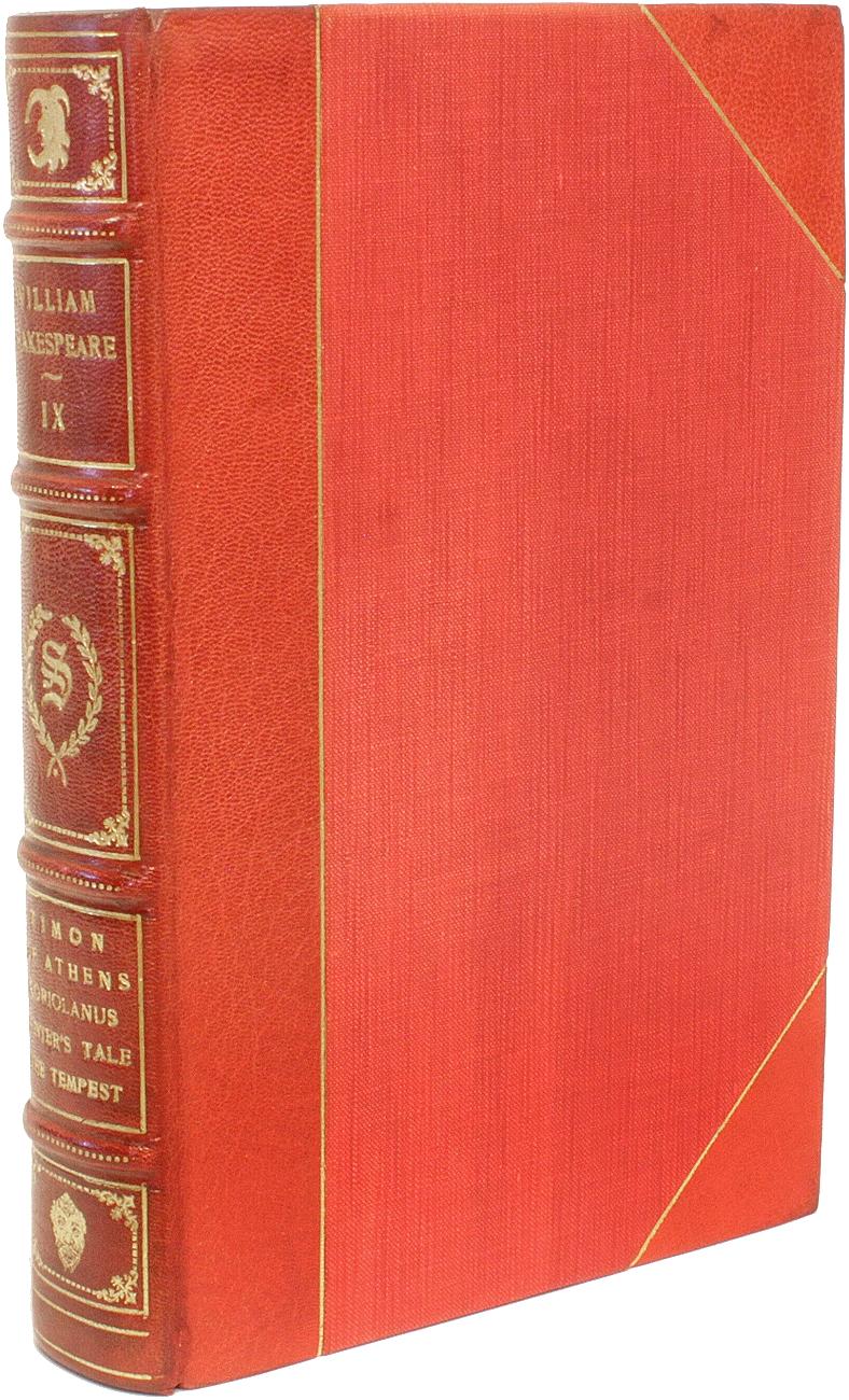 American Complete Works & Life of Shakespeare, 10 Vols., in a Fine Leather Binding, 1909