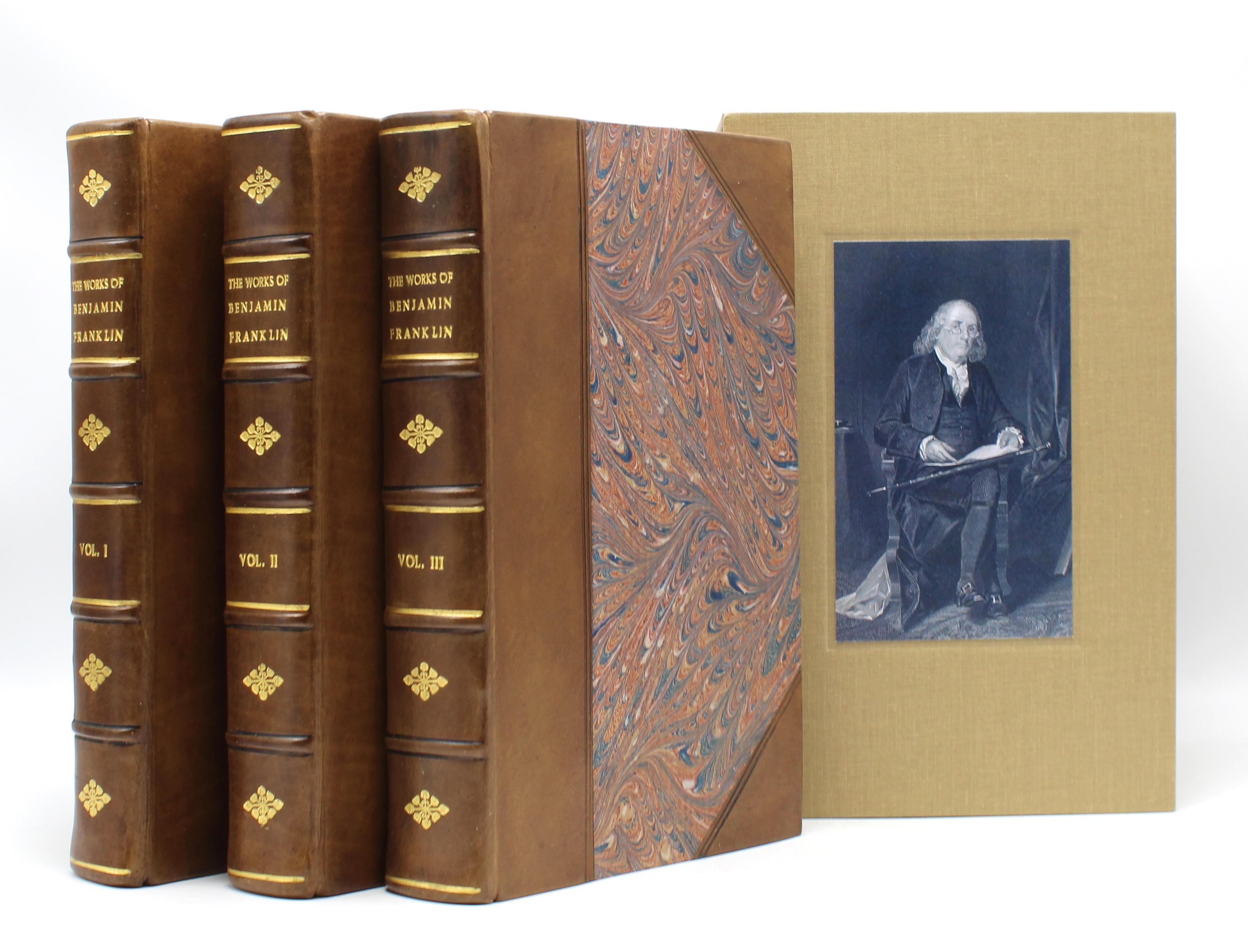 Franklin, Benjamin. The Complete Works in Philosophy, Politics, Morals of the Late Dr. Benjamin Franklin. Now First Collected and Arranged; with memoirs of his Early Life, Written by Himself. London: Longman, Hurst, Rees, & Orme, no date [ 1811].