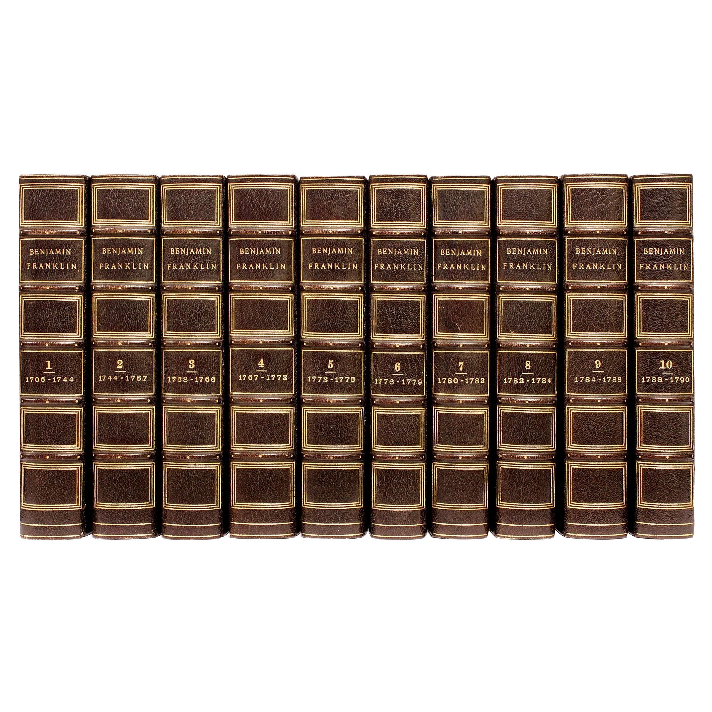 Complete Works Of Benjamin Franklin. LETTER-PRESS EDITION. 10 VOLUMES - 1887