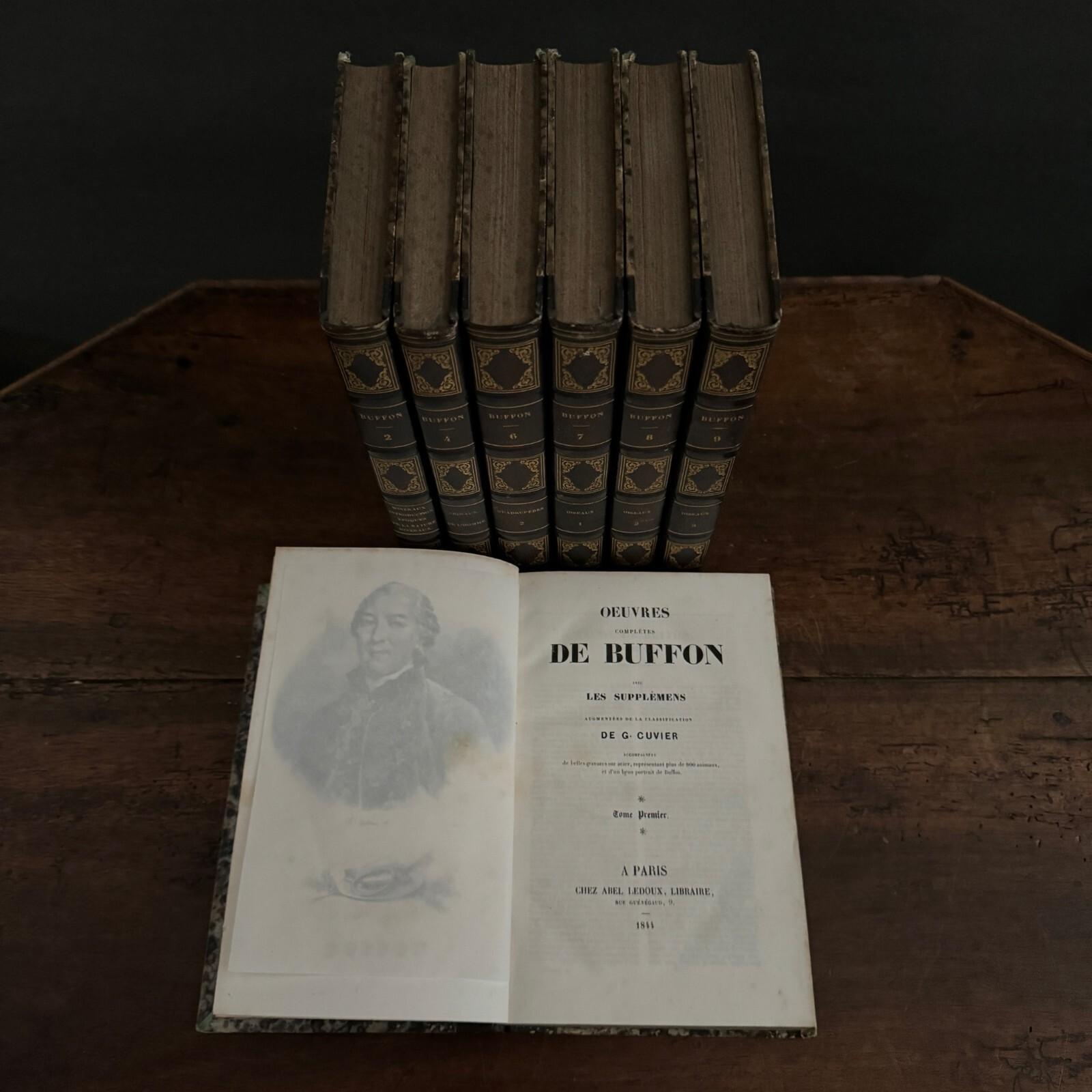 Buffon Writer Complete Works of Buffon with Supplements, 7 volumes with engravings ...