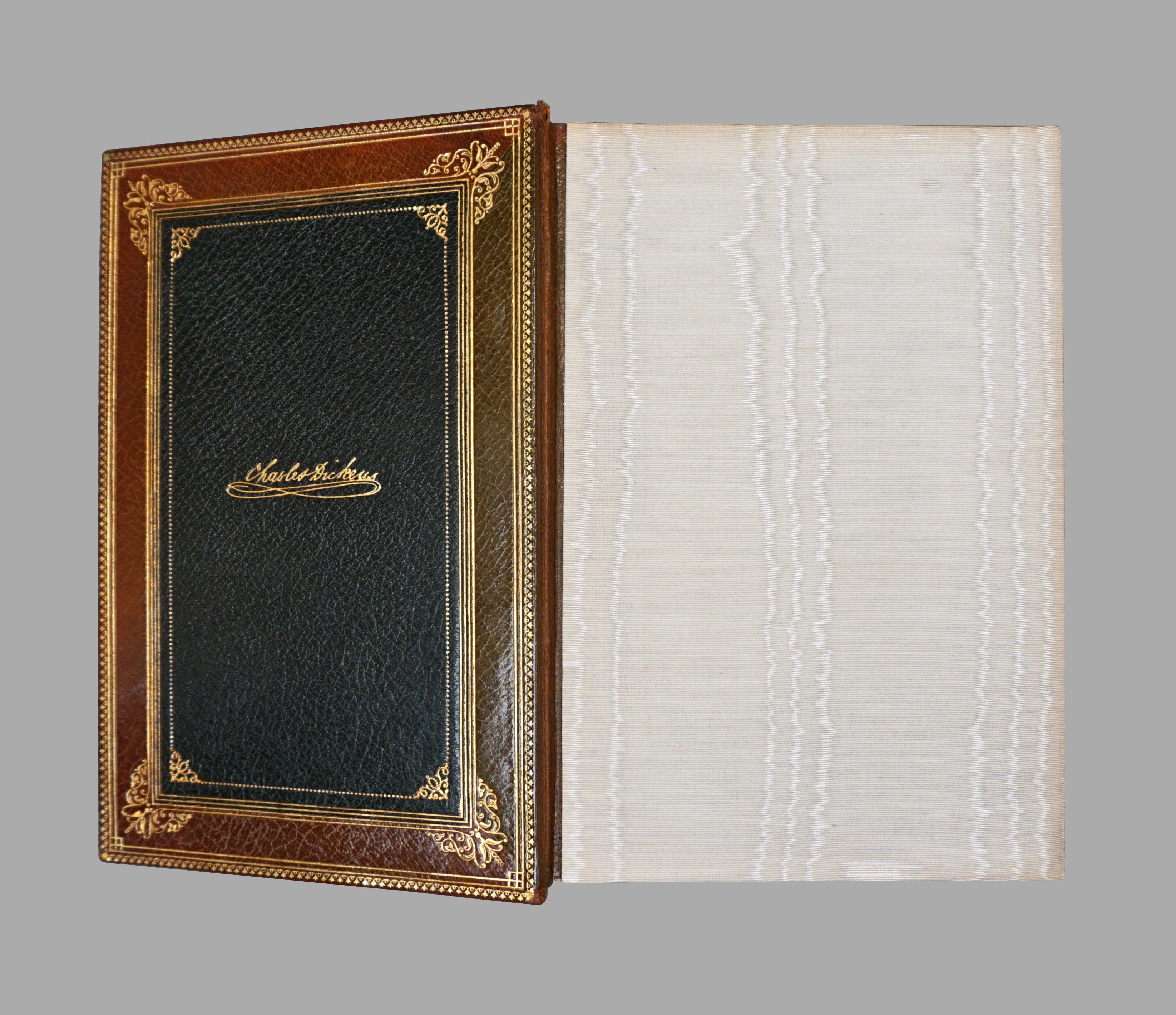Complete Works of Dickens Autograph Edition in 30 Gilt-Tooled Leather Volumes 2