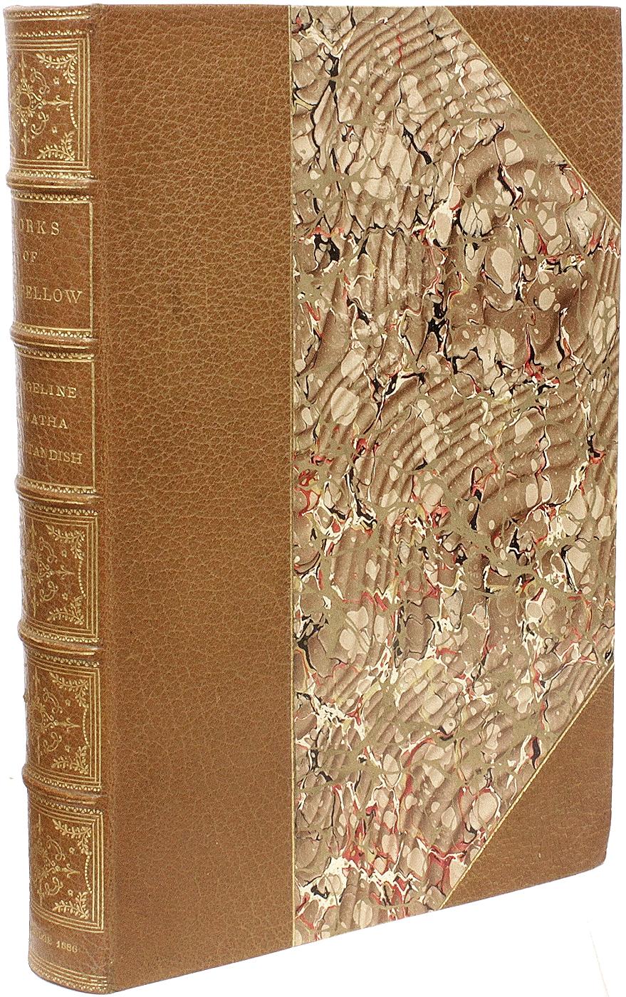 AUTHOR: LONGFELLOW, Henry Wadsworth. 

TITLE: The Complete Works Of Henry Wadsworth Longfellow.

PUBLISHER: Cambridge: The Riverside Press, 1886.

DESCRIPTION: LARGE PAPER EDITION. 11 vols., 8-7/8