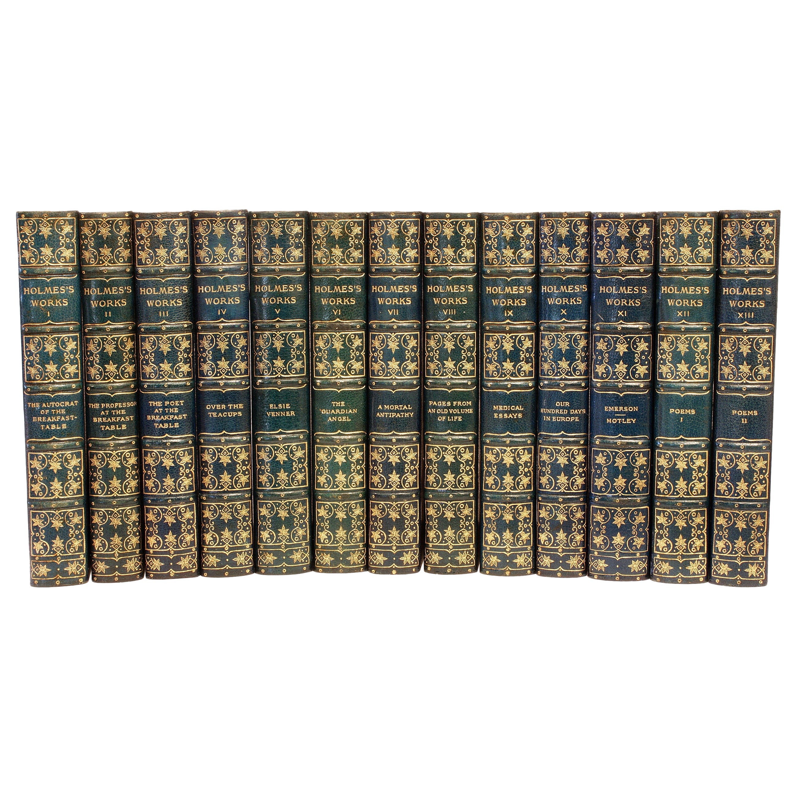 Œuvres complètes d'Oliver Wendell Holmes. EDITION AUTOCRAT - 13 volumes en vente