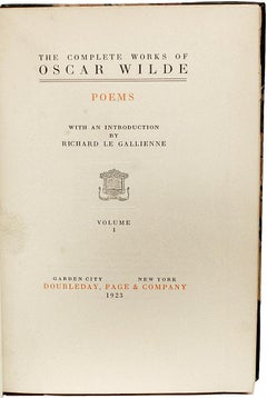 Complete Works of Oscar Wilde, Patrons Edition Deluxe, 12 Vols, Leather Bound