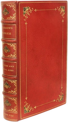 Complete Works of Ralph Waldo Emerson, 14 Vols, in a Fine Full Leather Binding!