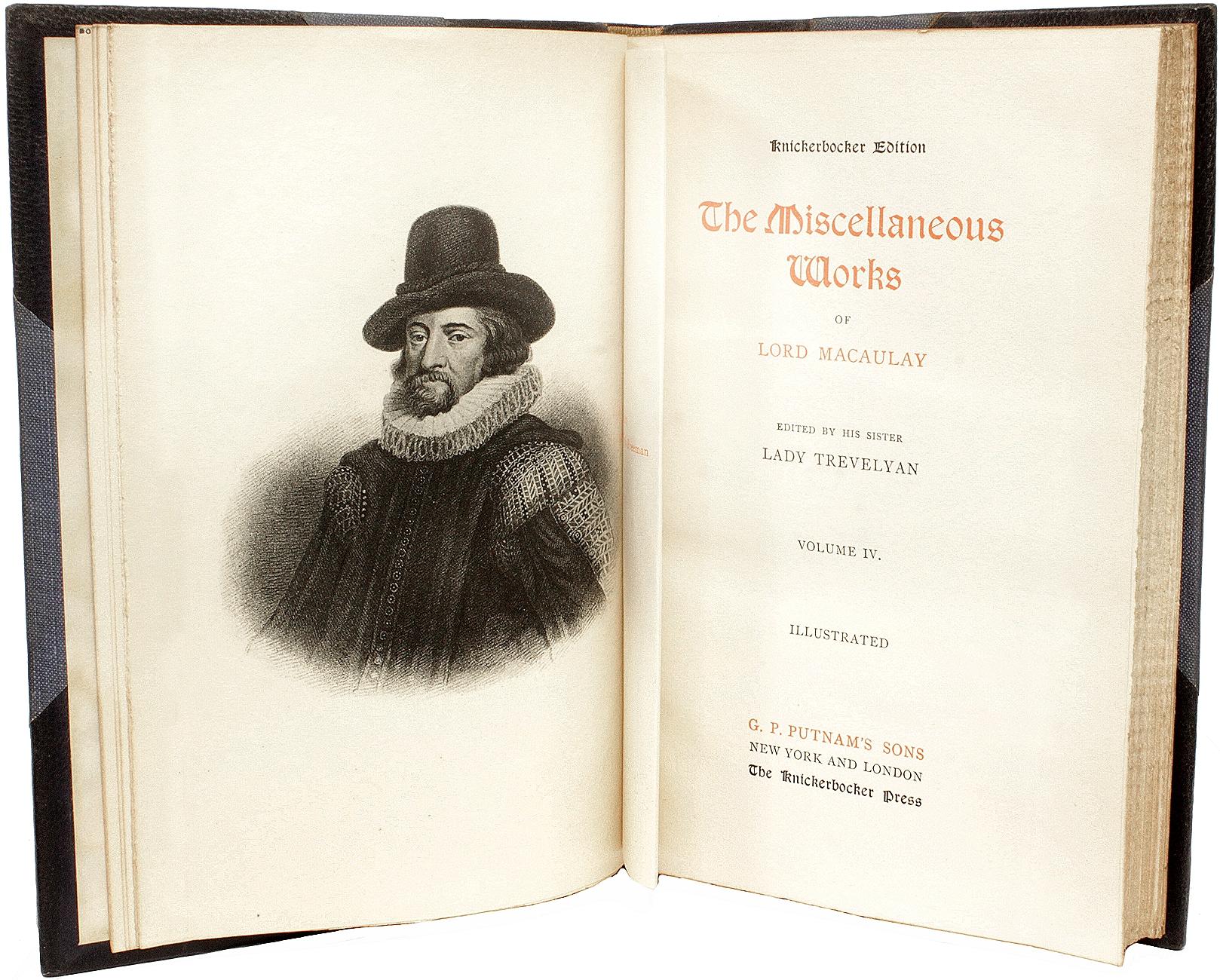 Inizio XIX secolo Opere complete di Thomas Babington Macaulay. 20 volumi. EDIZIONE KINICKERBOCKER in vendita