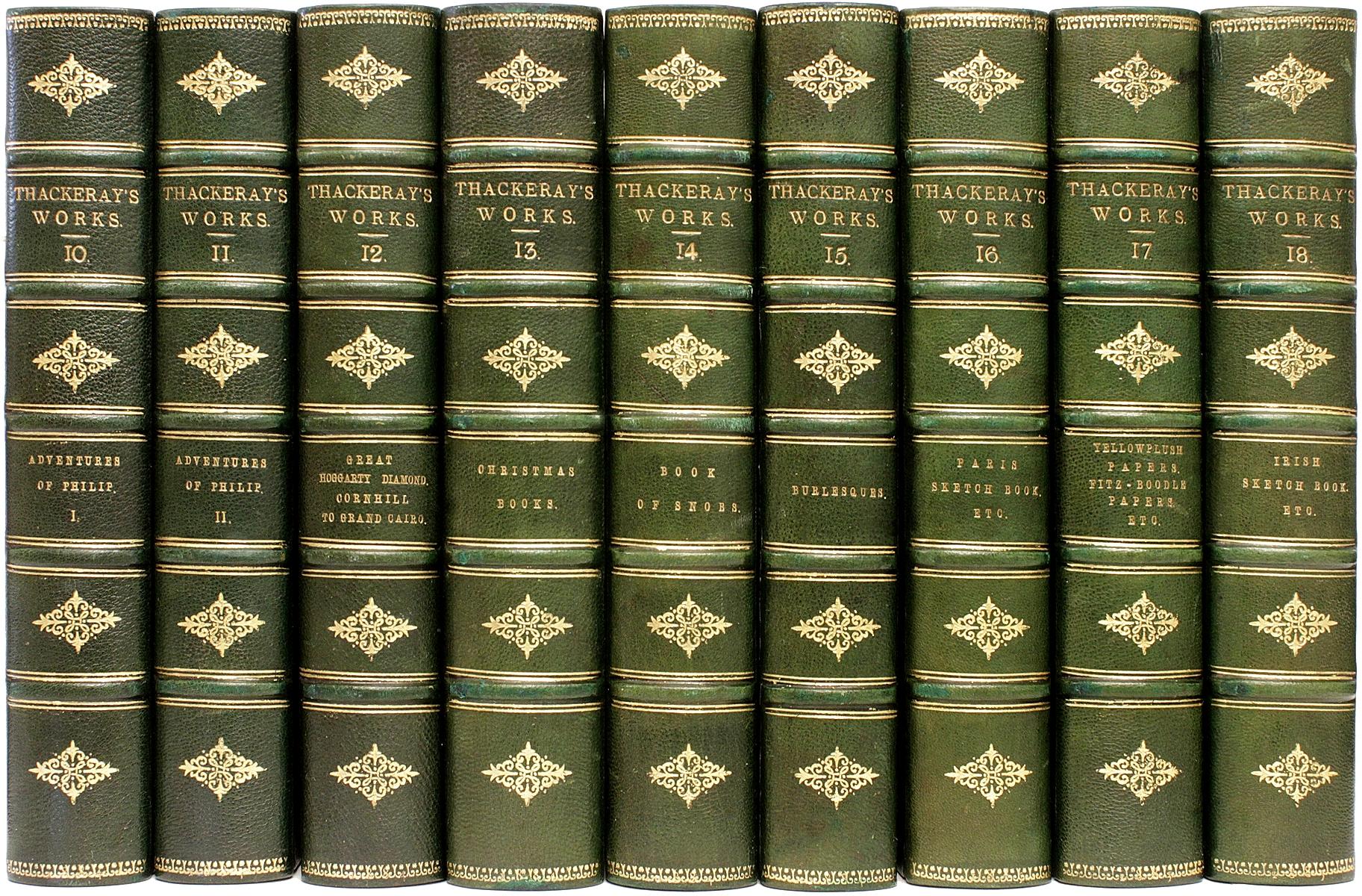 Complete Works of William Thackeray, 26 Vols, in a Fine Leather Binding 3