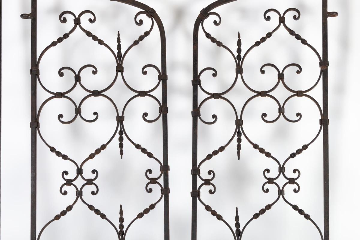 French Complete Wrought Iron Interior Grills
