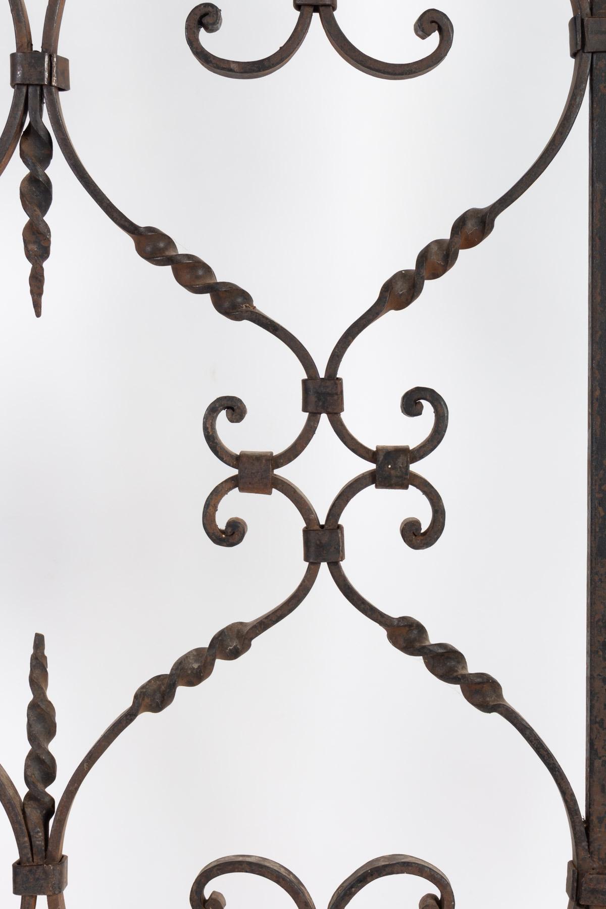 Mid-20th Century Complete Wrought Iron Interior Grills