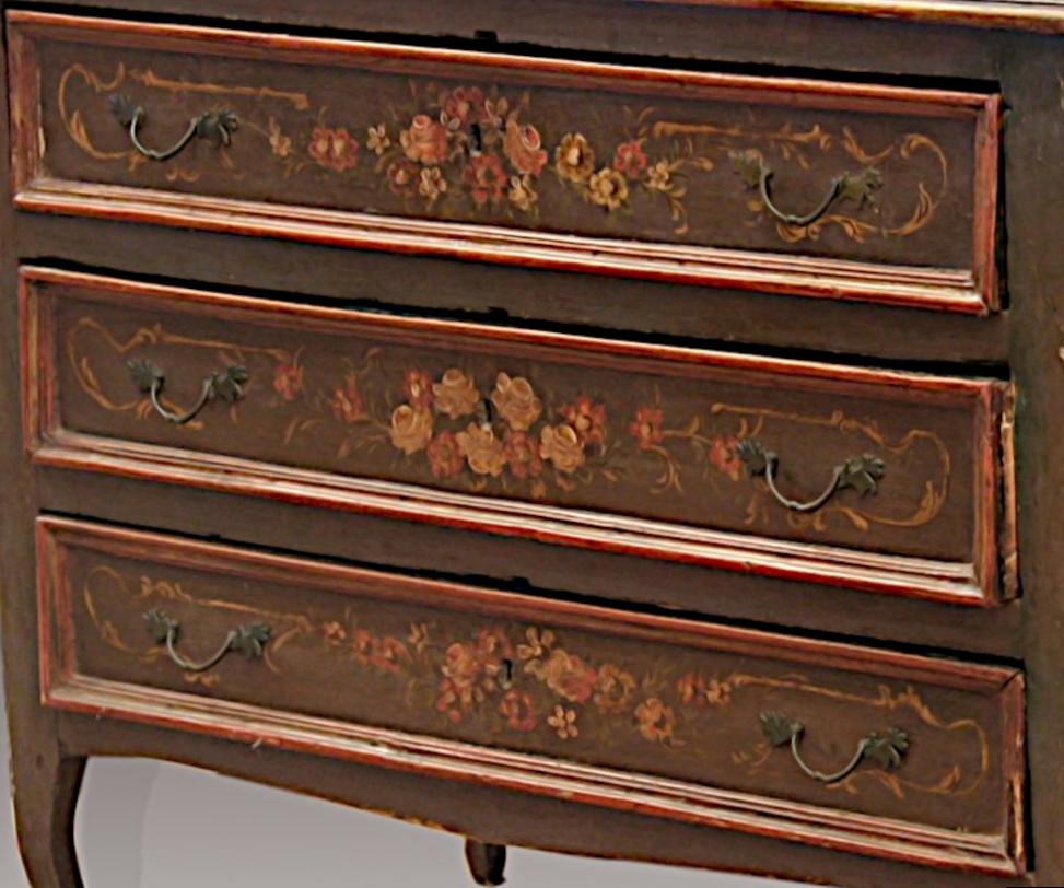 Early 18th Century Completely Hand Painted 1700's Italian Dresser of Great Beauty For Sale