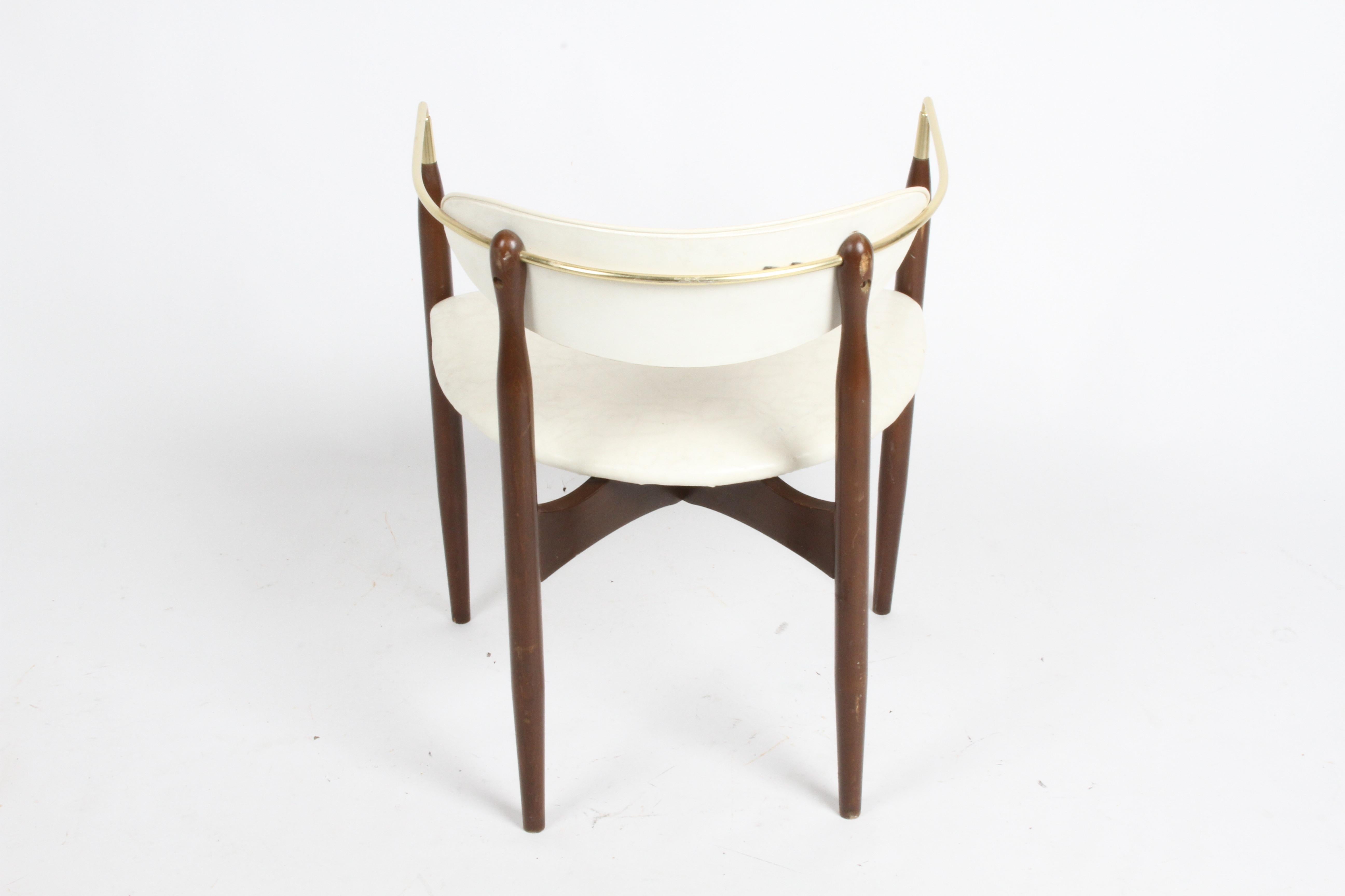 Restaurierter Sessel aus Messing von Dan Johnson für Viscount, Mid-Century, 1950er Jahre im Angebot 6
