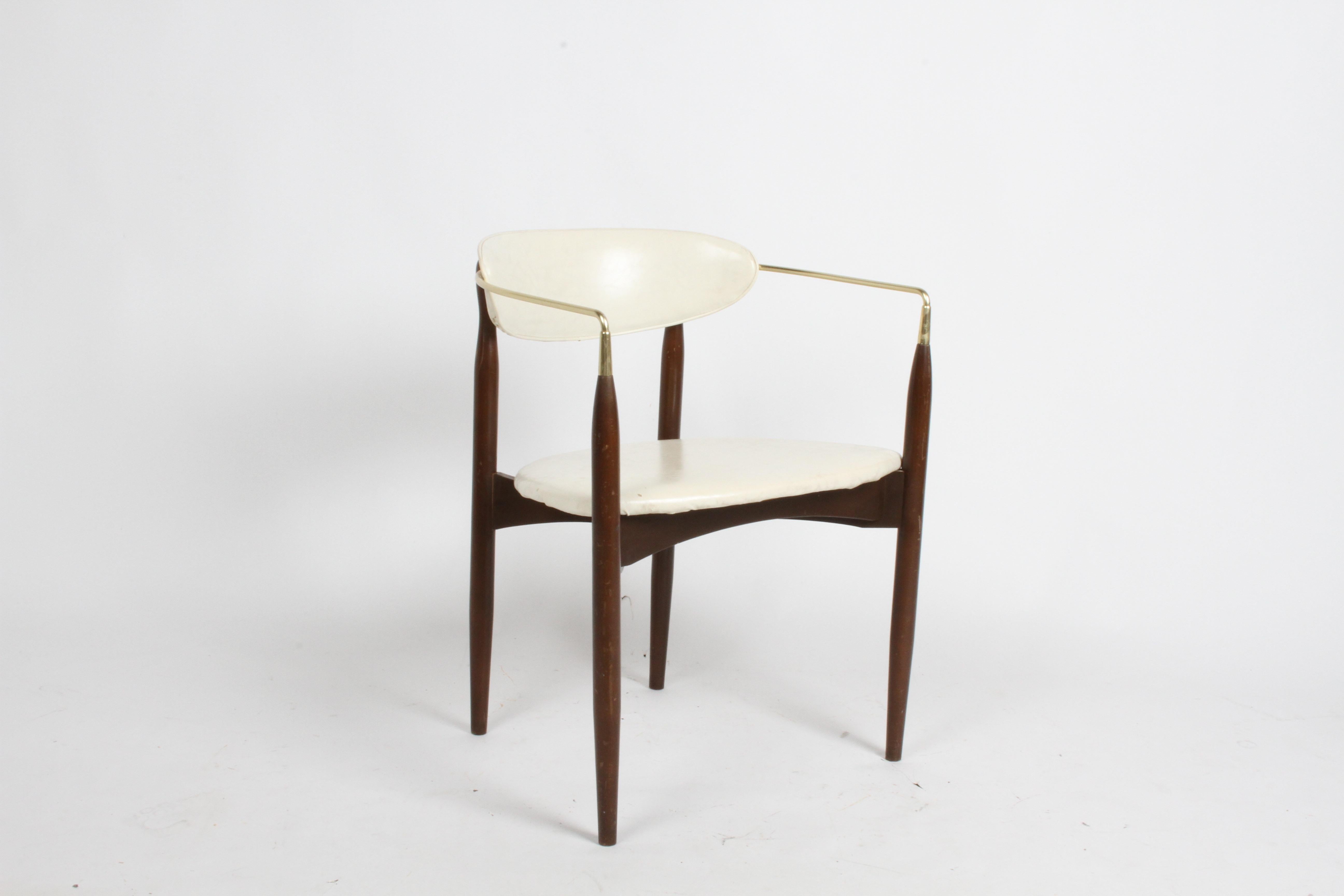 Restaurierter Sessel aus Messing von Dan Johnson für Viscount, Mid-Century, 1950er Jahre im Angebot 3