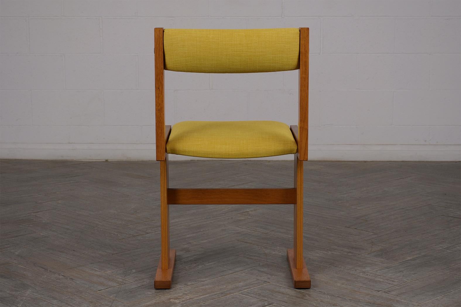 Fabric Completly Restored Set of Six Poul Hermann Poulsen Midcentury Dinning Chairs