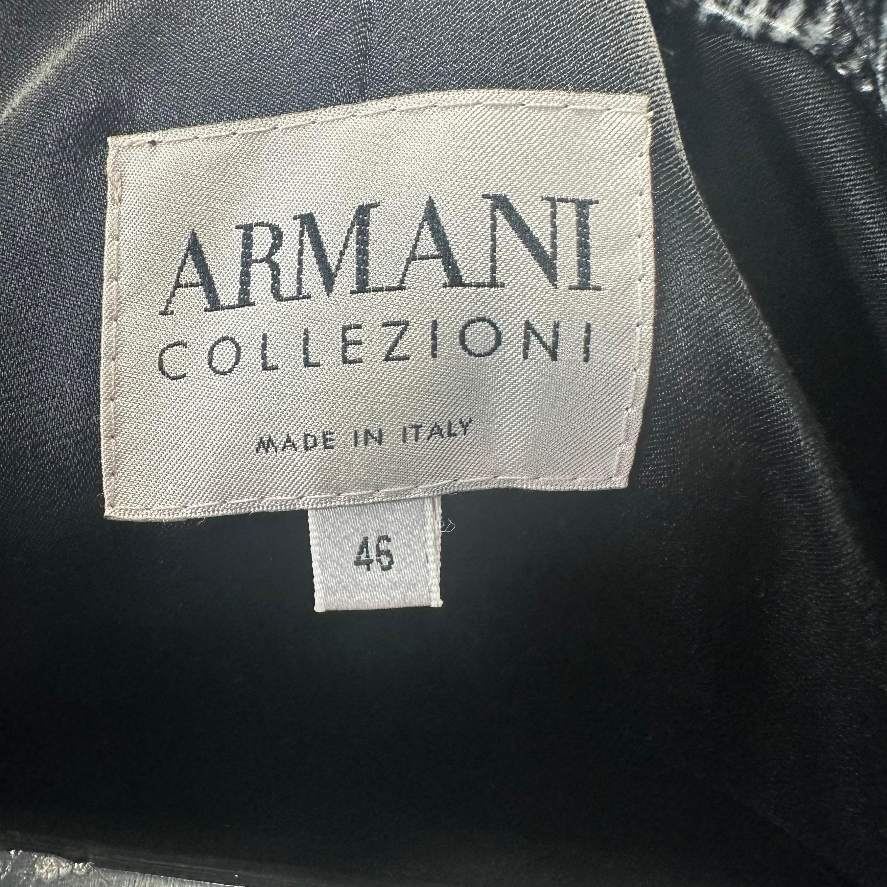 Completo Armani giacca e pantalone anni 2000 in velluto  For Sale 7