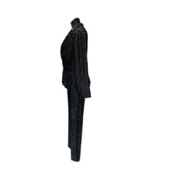 Completo Armani giacca e pantalone anni 2000 in velluto