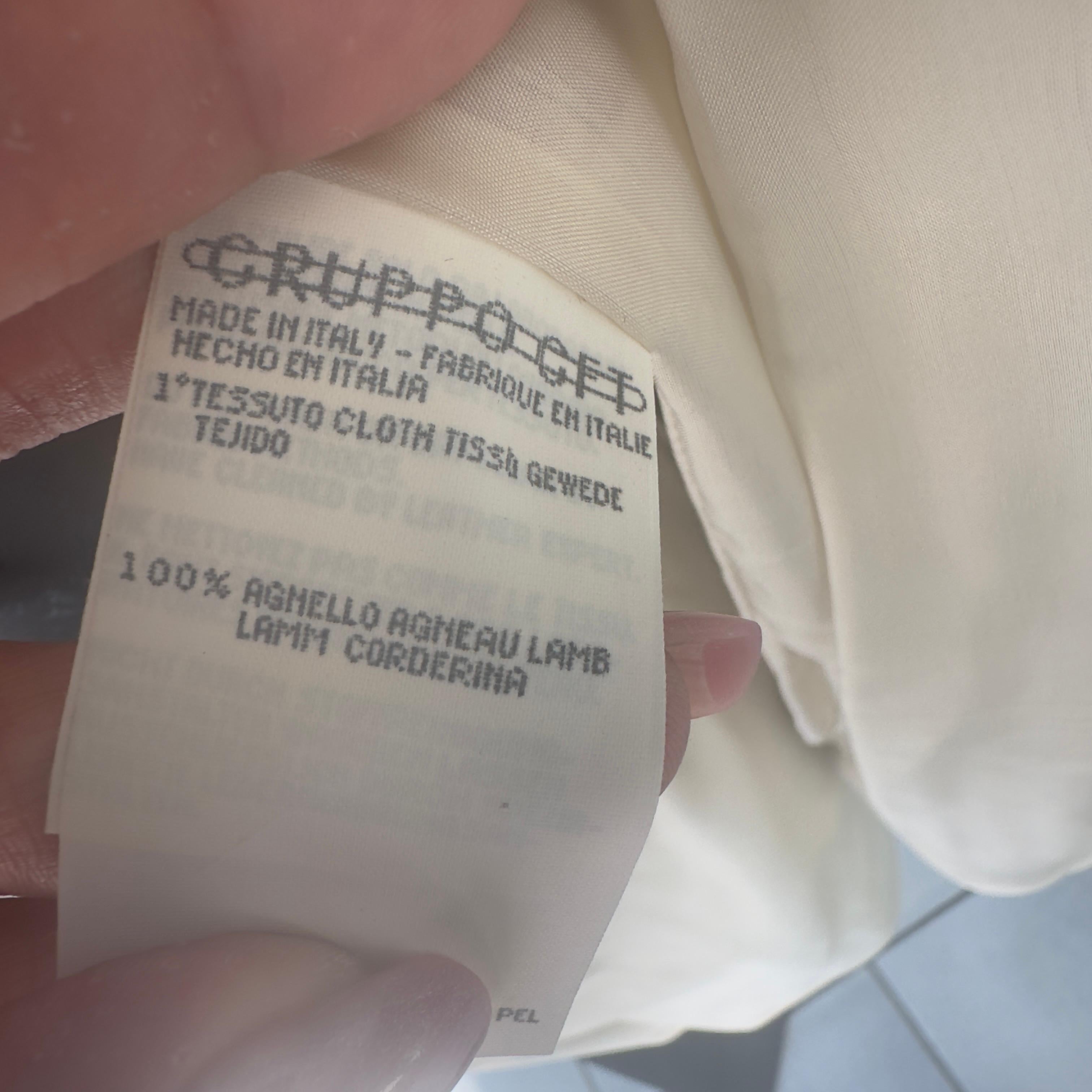 Emanuel Ungaro leather suit with tag For Sale 4