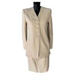 Costume en cuir Emanuel Ungaro avec étiquette