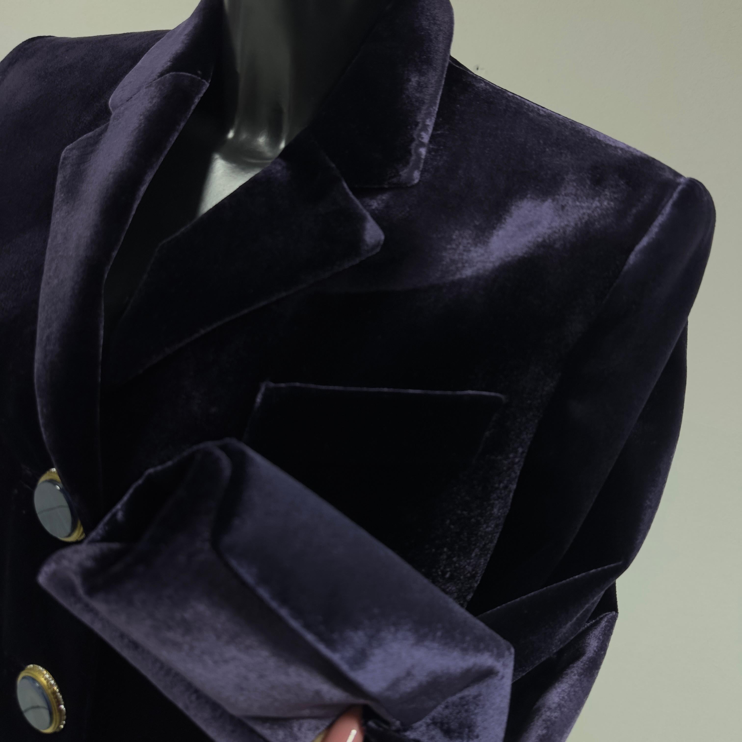Gianfranco Ferré velvet suit For Sale 5