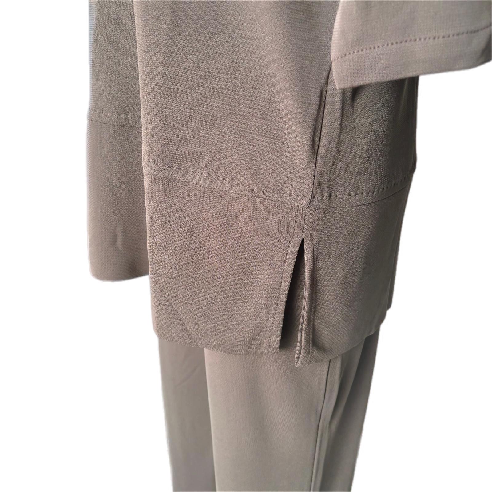 Costume brun Max Mara en excellent état en vente 1