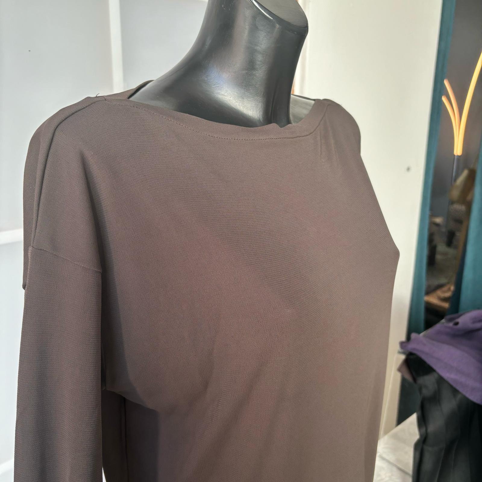 Costume brun Max Mara en excellent état en vente 3