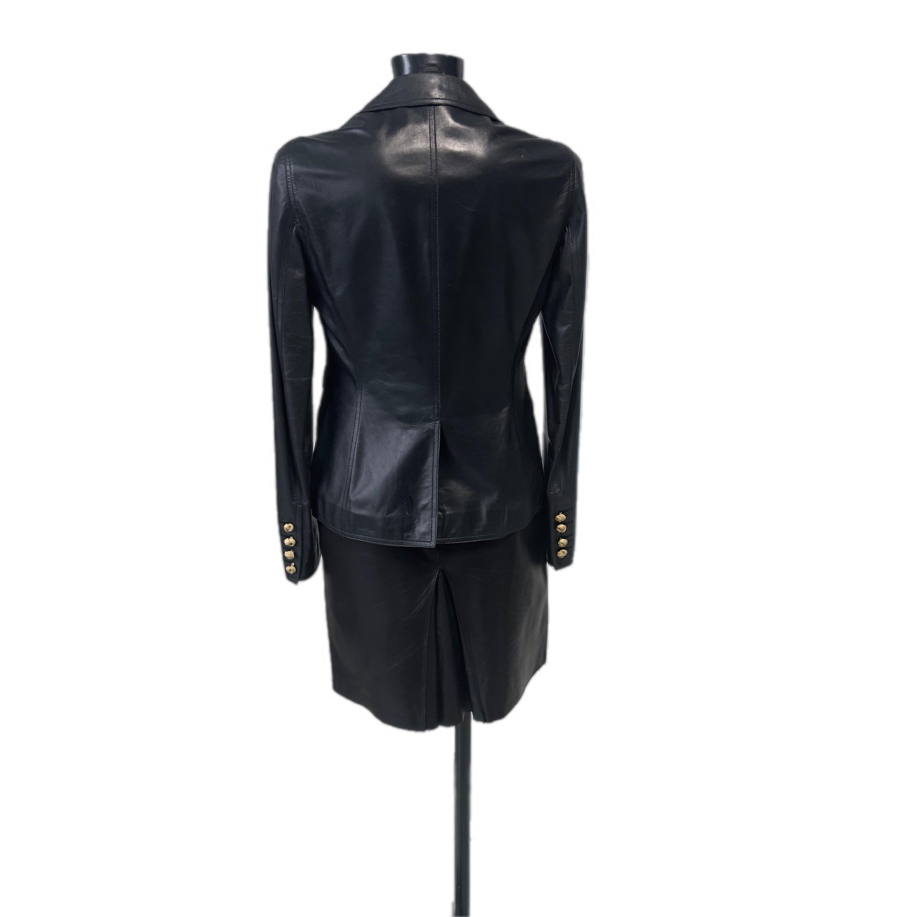 Black Completo Trussardi in pelle in ottime condizioni