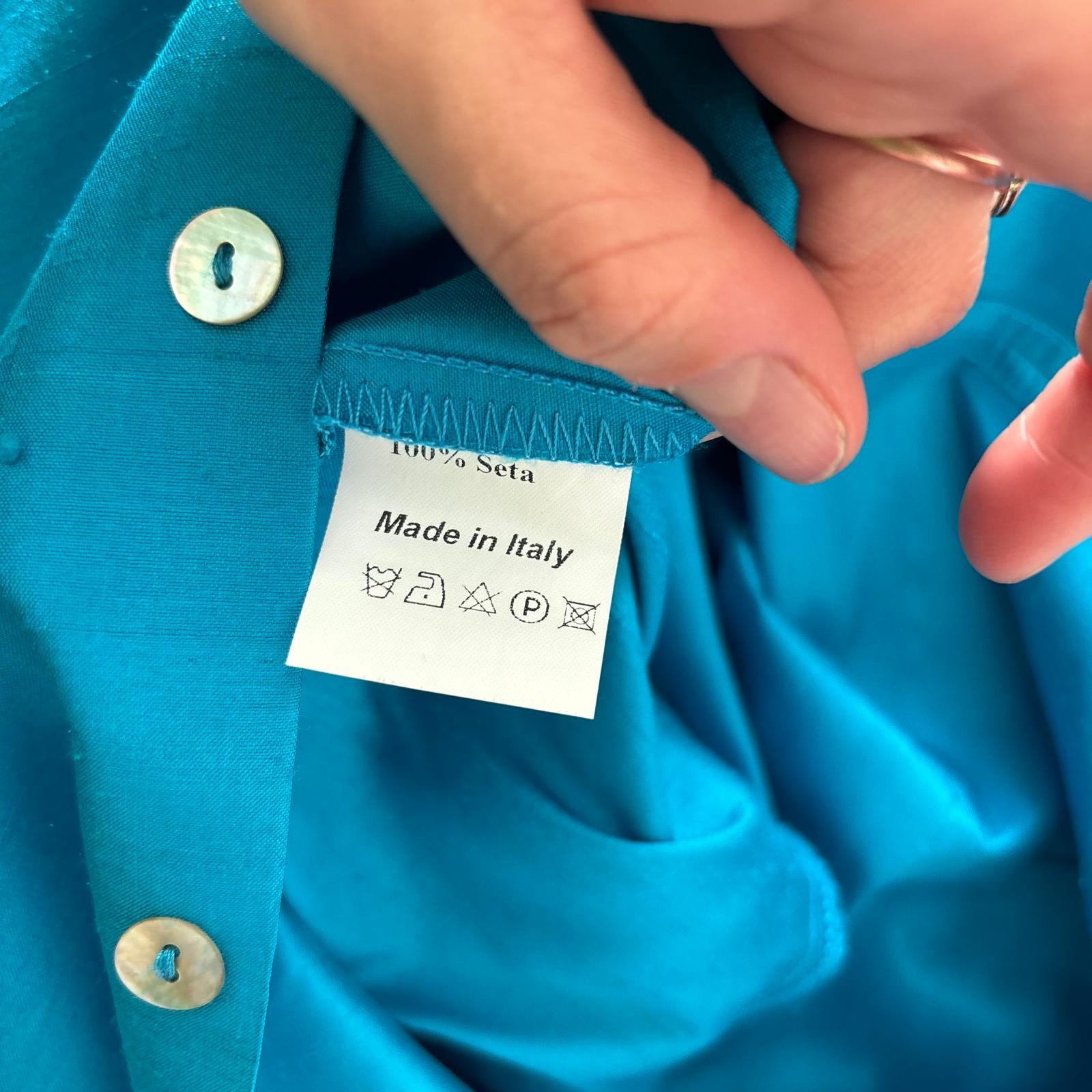 Traje de seda vintage de los años 90 en excelente estado en venta 1