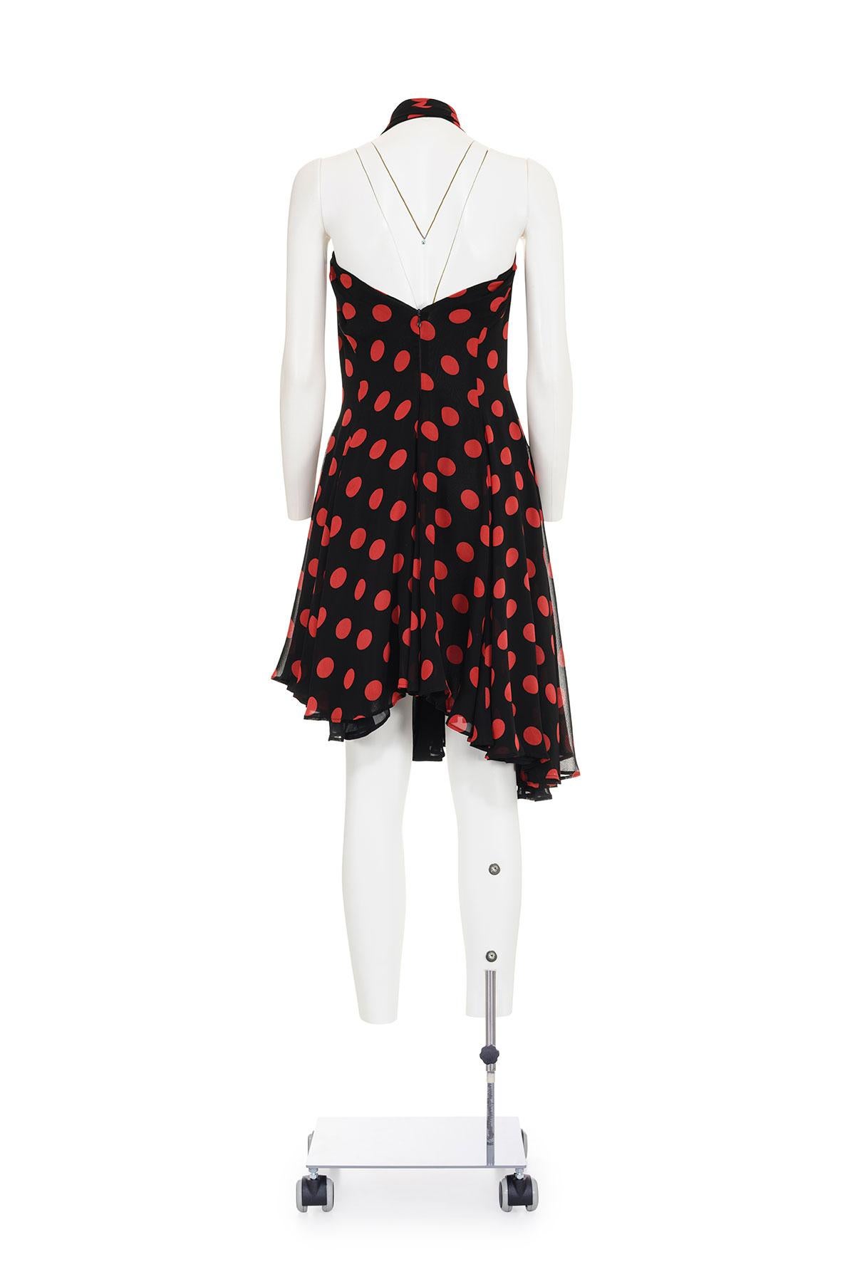 COMPLICE BY DOLCE & GABBANA SS 92 Vestido de lunares Black en venta