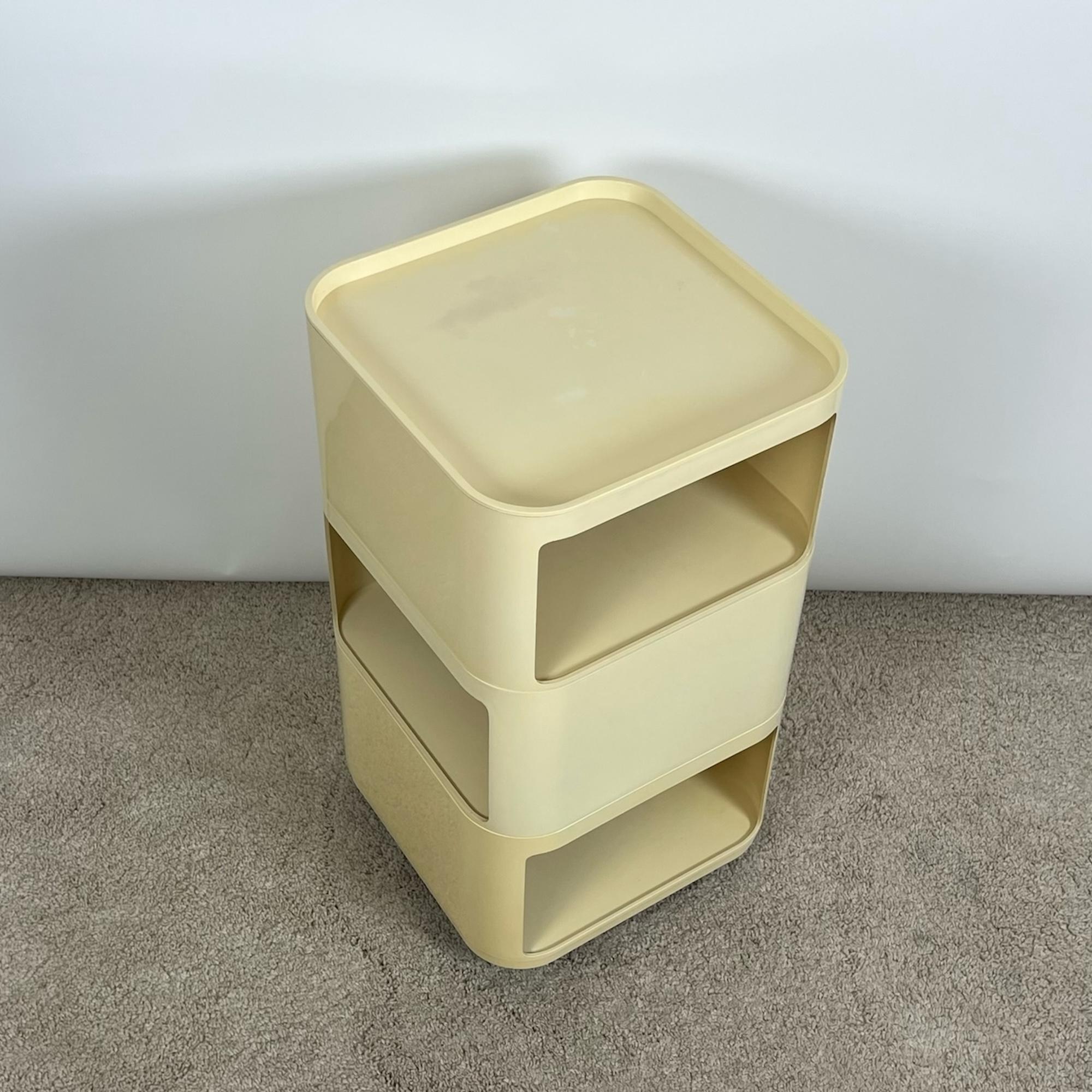 Italian Componibili 4970 Cabinet Modules with Wheels by Anna Castelli for Kartell, 1960s For Sale