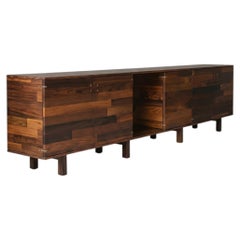 Componível Sideboard by Jorge Zalszupin, Rosewood Patchwork Veneer