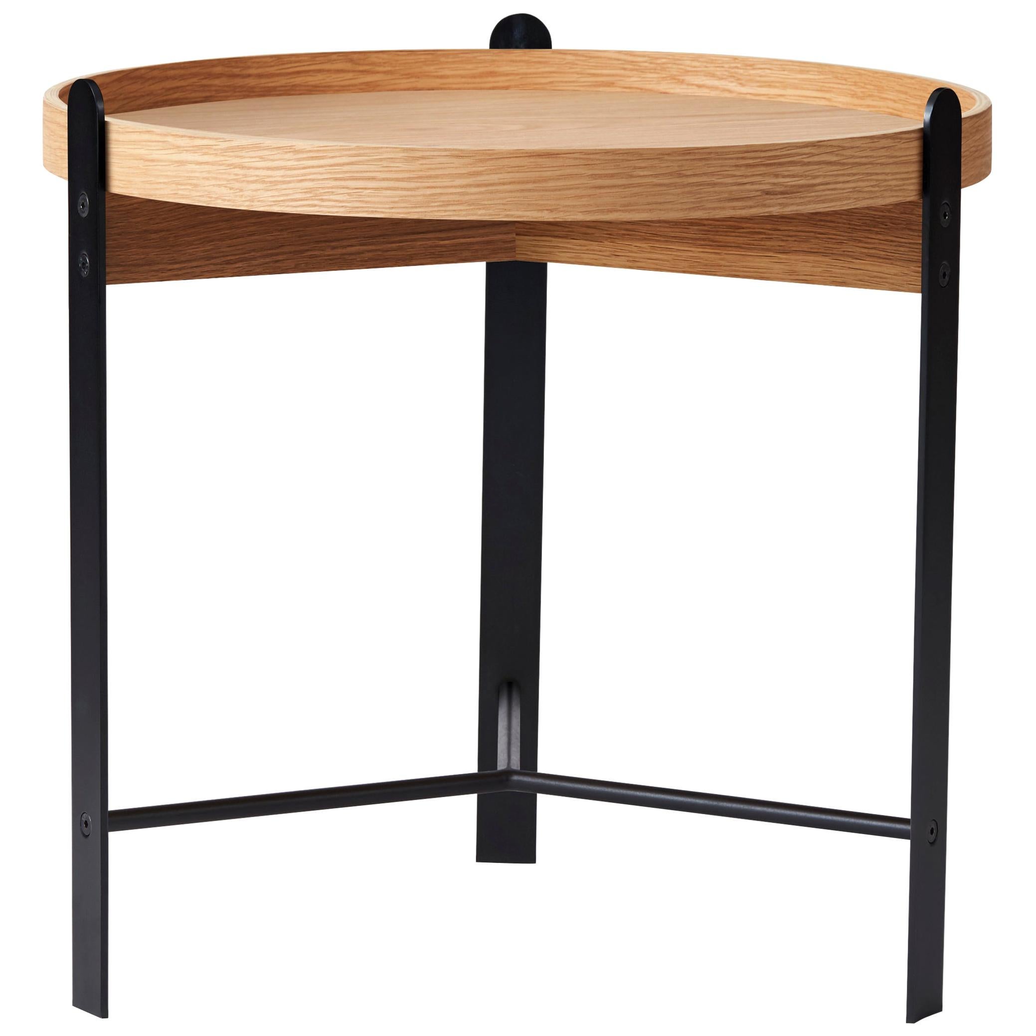 For Sale: Beige (Oak/Black) Compose Side Table, by Charlotte Høncke from Warm Nordic