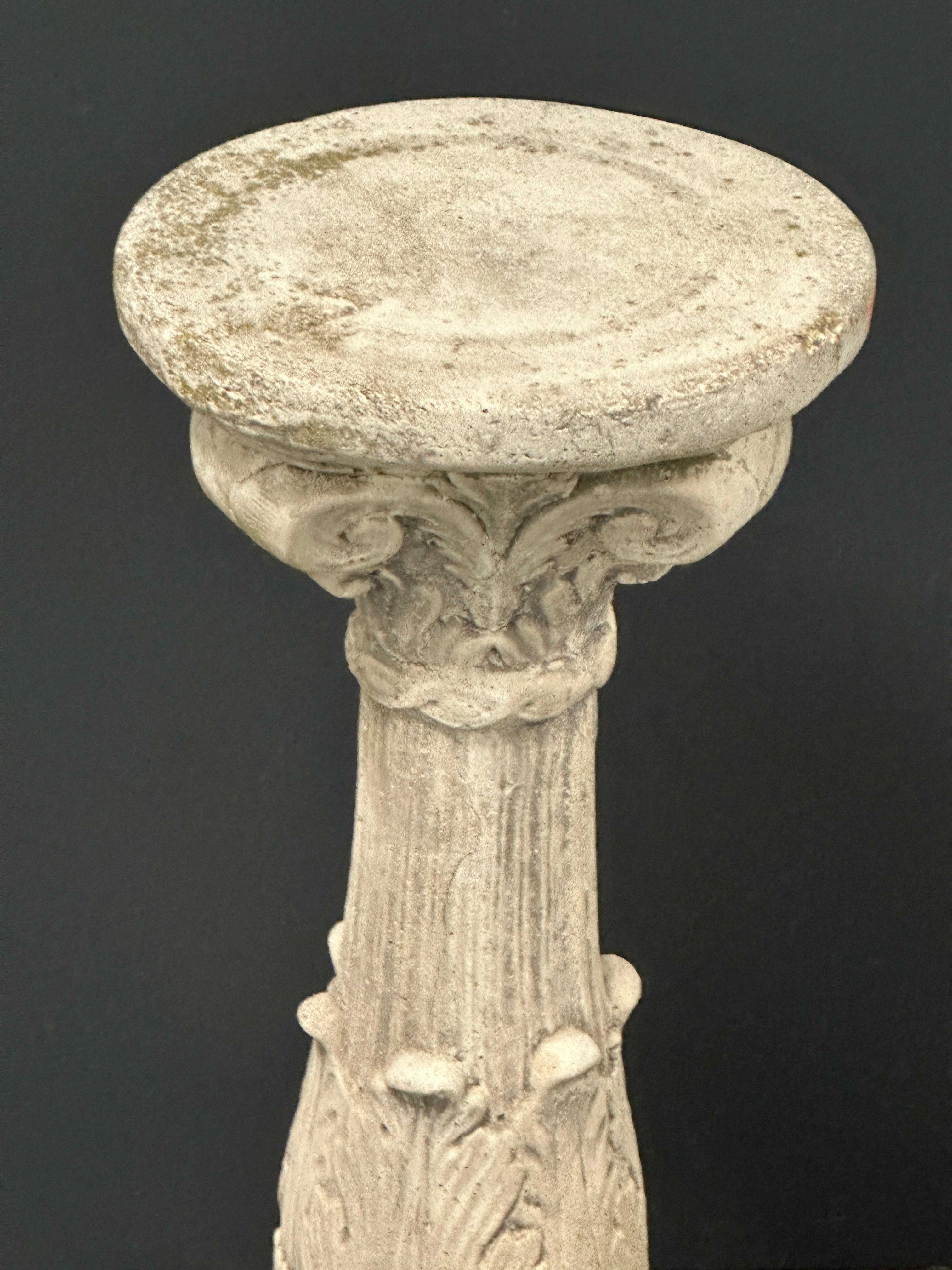 Composed Stone, Stone Column, Garden or Yard Decoration Vintage, German, 1950s For Sale 5