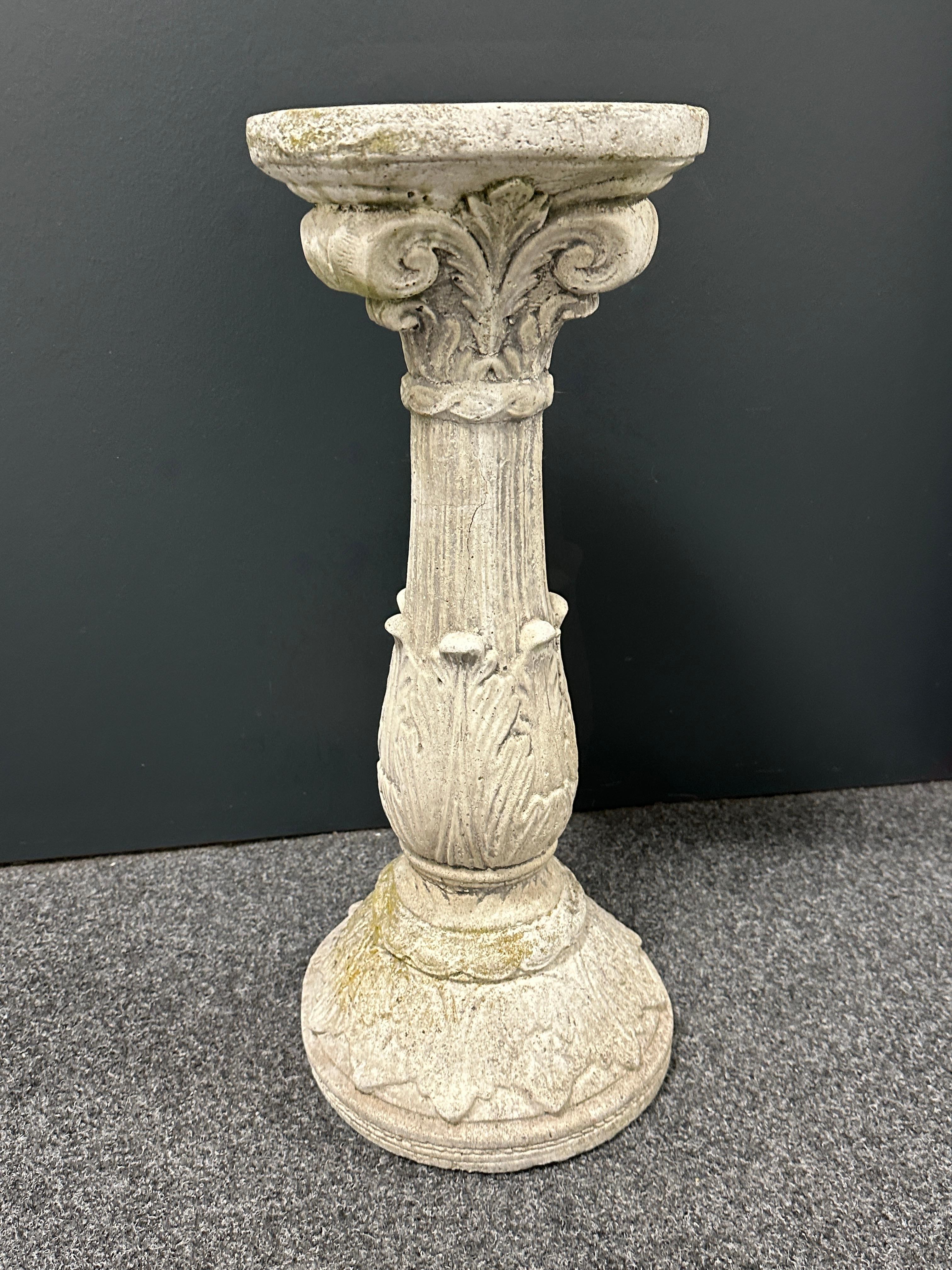 Composed Stone, Stone Column, Garden or Yard Decoration Vintage, German, 1950s For Sale 7