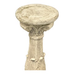 Composed Stone, Stone Column, Garden or Yard Decoration Vintage, German, 1950s