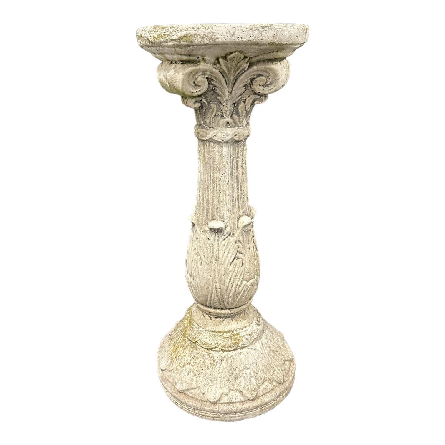 Composed Stone, Stone Column, Garden or Yard Decoration Vintage, German, 1950s In Good Condition For Sale In Nuernberg, DE