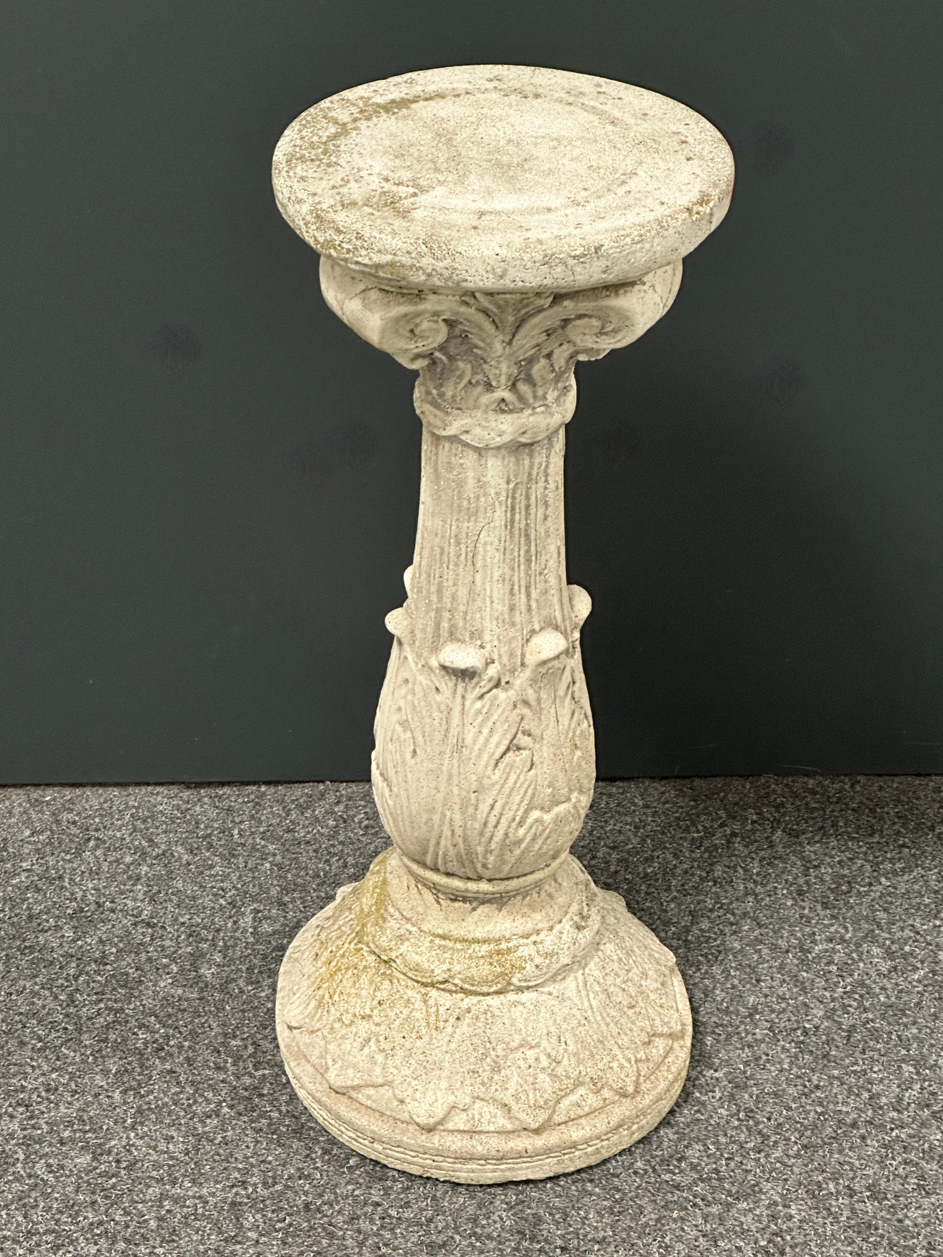 Composed Stone, Stone Column, Garden or Yard Decoration Vintage, German, 1950s For Sale 4