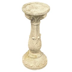 Composed Stone, Stone Column, Garden or Yard Decoration Used, German, 1950s