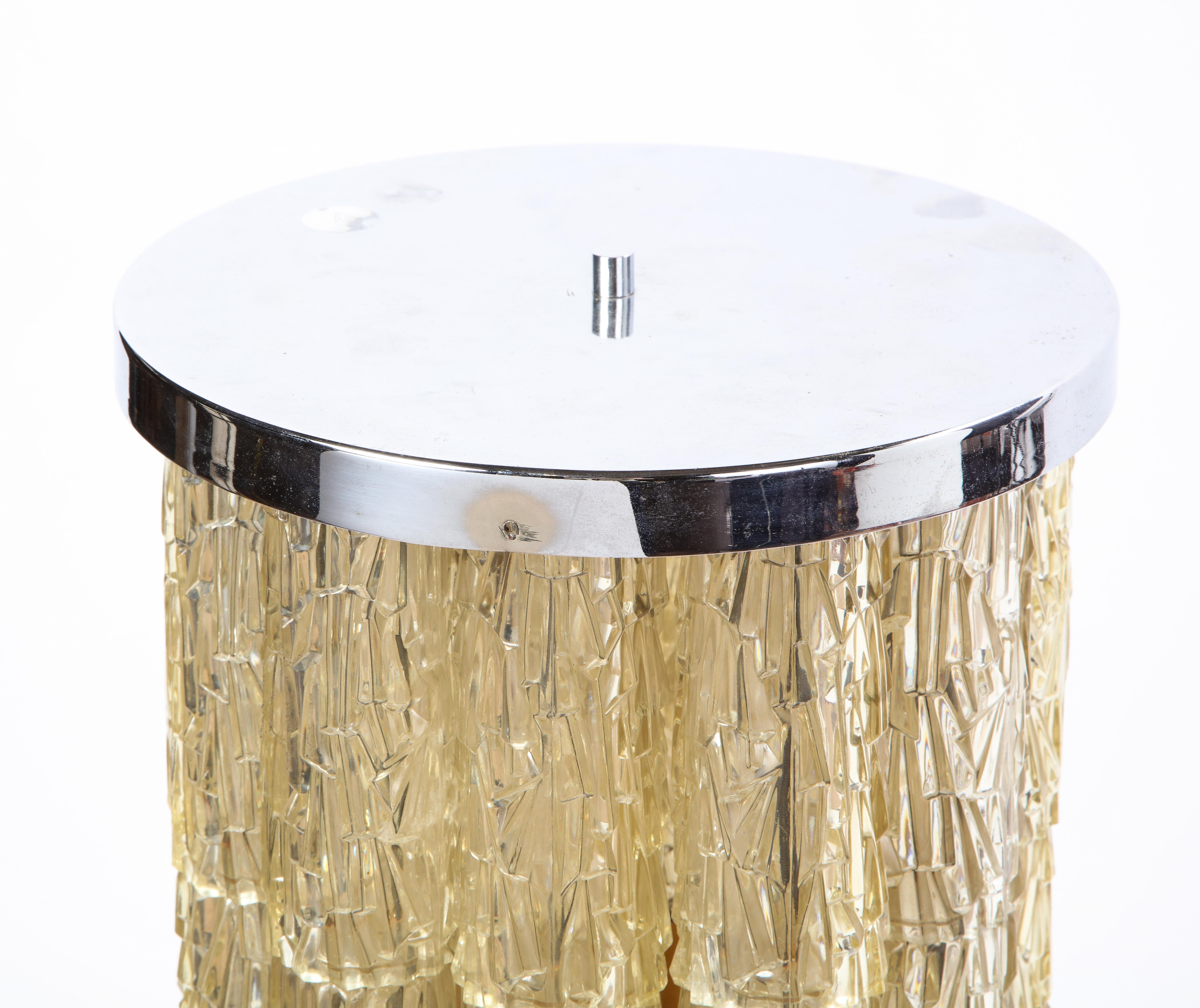 Composite and Chrome Illuminated Pedestal, Modern For Sale 5