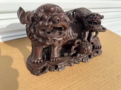 Composite cast Mother Foo Dog with Pup