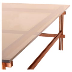 Composite Coffee Table, A Contemporary Trestle Style Table By Greg Palombo