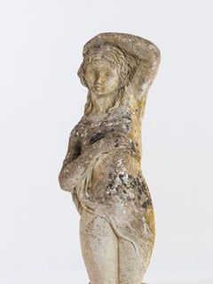 Composite Stone Figure of Venus Emerging from a Shell, England Mid 20th C.