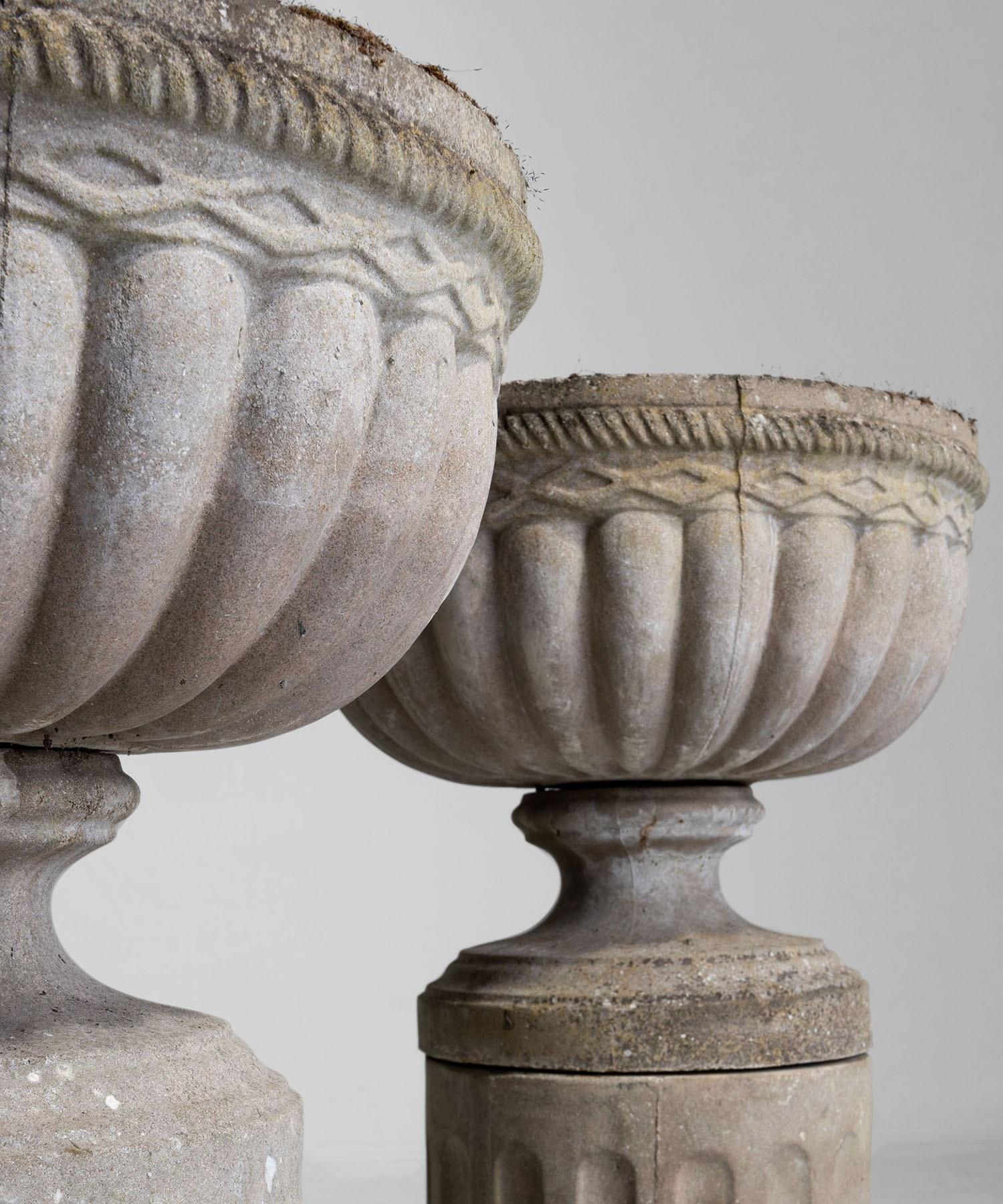 composite garden urns
