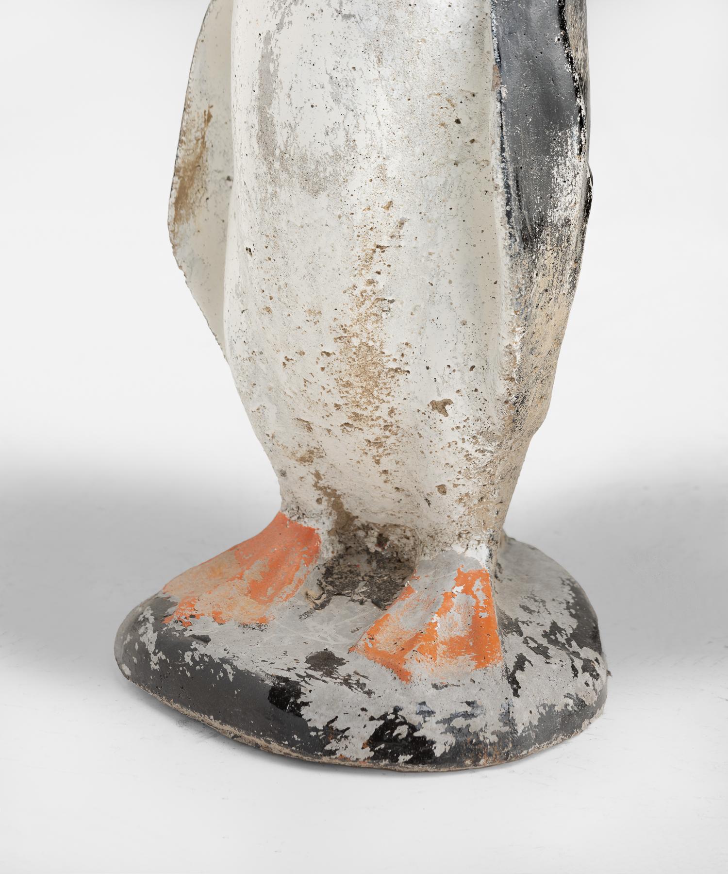 Composite Stone Penguin, circa 1950 In Good Condition In Culver City, CA