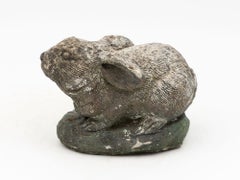 Composite Stone Rabbit or Bunny Garden Ornament, French 20th Century