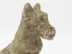 Composite Stone Scottie or Westie Dog, English Mid 20th C.